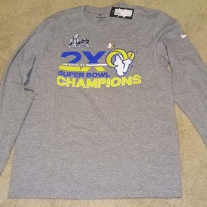Nike LOS ANGELES RAMS LONG SLEEVE TEE. Men's size Medium. NWT